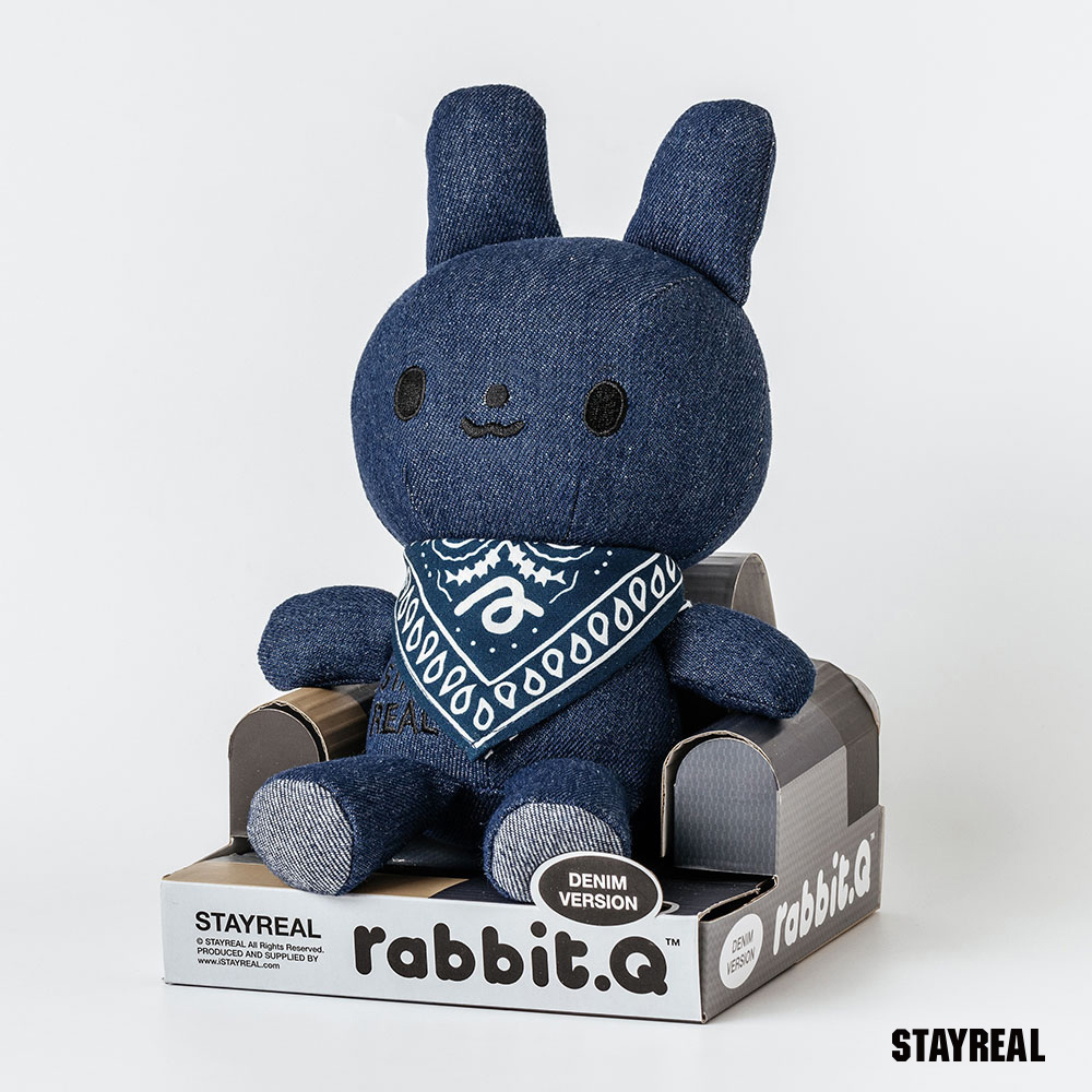 STAYREAL rabbit.Q純真兔兔丹寧公仔