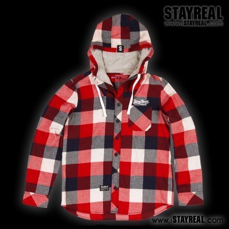 Hooded Flannel Shirt 連帽法蘭絨襯衫- 產品- STAYREAL